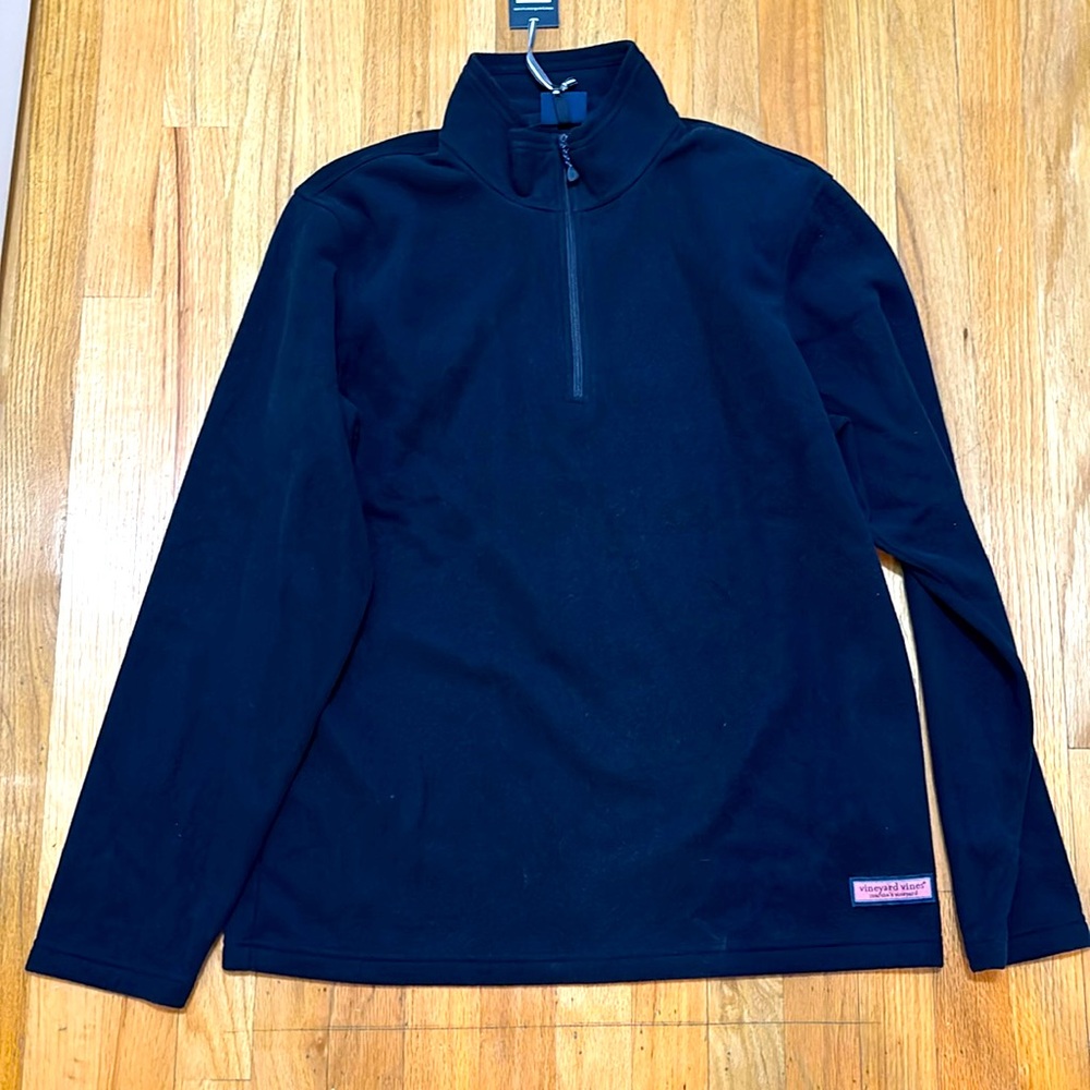 Vineyards Vines Men’s Fleece Quarter Zip, Medium, New